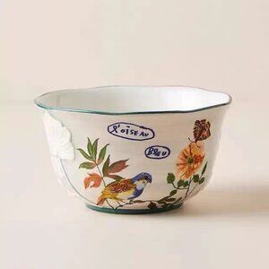 Anthropologie Nathalie Lete Bowl Francophile Soup Cereal Salad Pasta-Bird